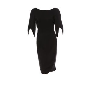 Zac Posen Black Bell Sleeve Dress